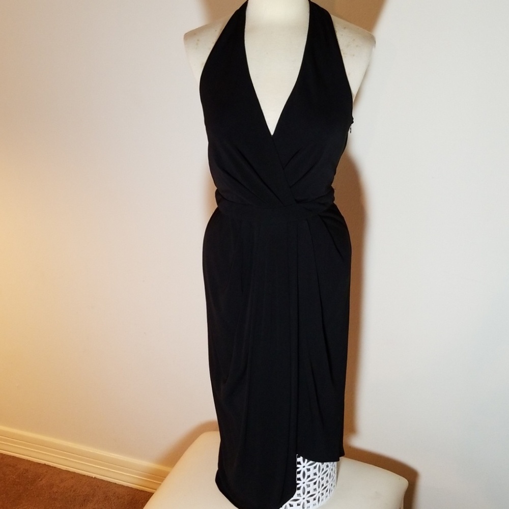 Erin Fetherston black cocktail  halter dress